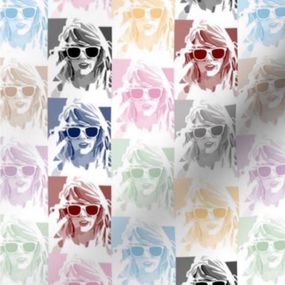 Swifties colorful 70’s style head scarf hand made USA cotton concert festivals - Picture 6 of 6